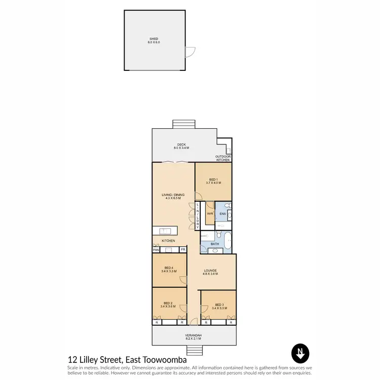 Floorplan of Homely house listing, 12 Lilley Street, East Toowoomba QLD 4350