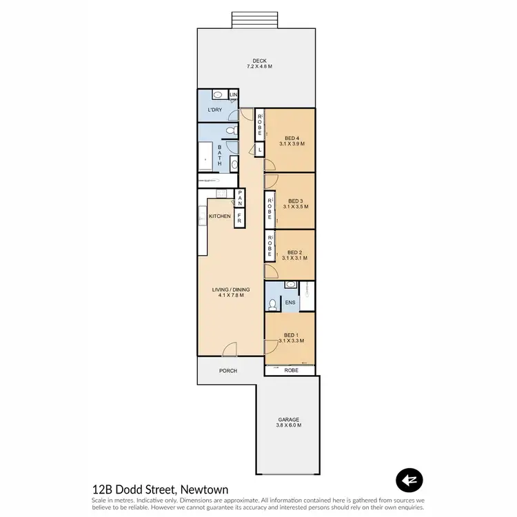 Floorplan of Homely house listing, 12B Dodd Street, Newtown QLD 4350