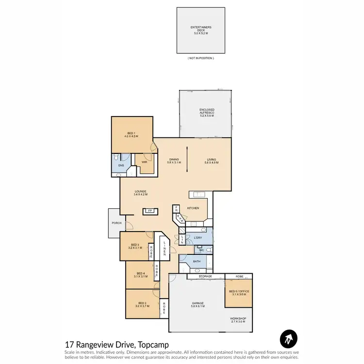 Floorplan of Homely house listing, 17 Rangeview Drive, Top Camp QLD 4350
