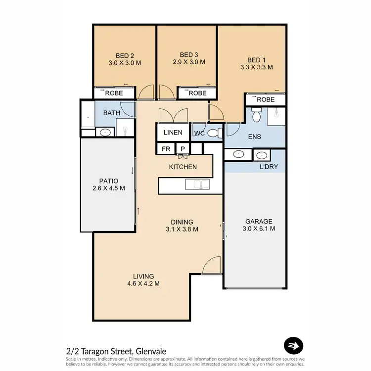 Floorplan of Homely unit listing, 2/2 Taragon Street, Glenvale QLD 4350