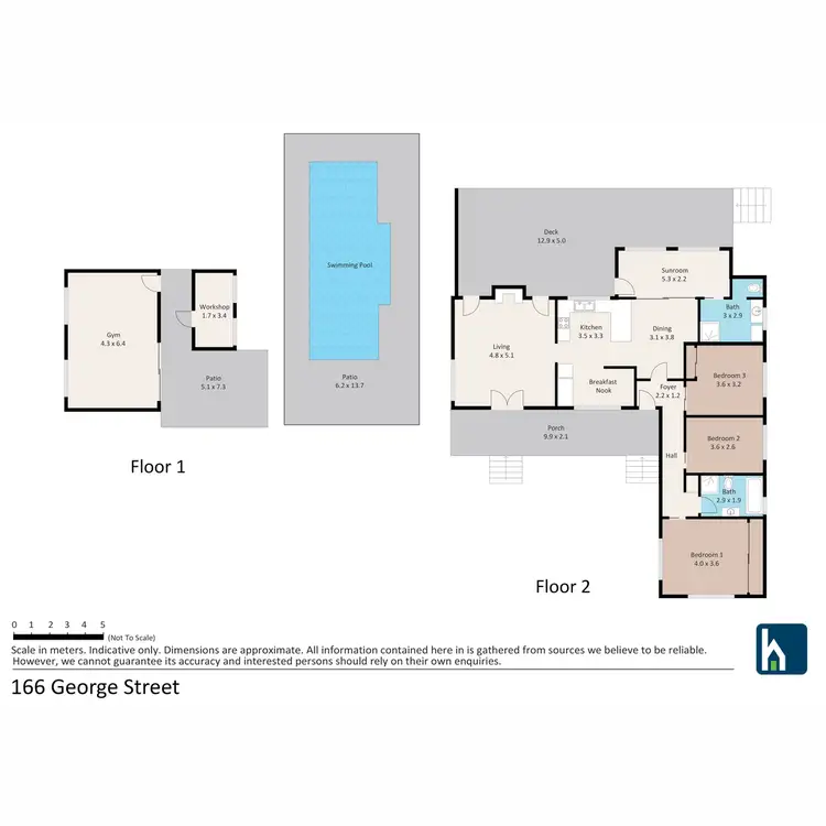 Floorplan of Homely house listing, 166 George Street, Gunnedah NSW 2380