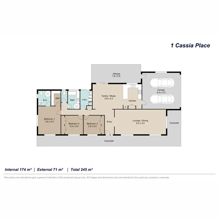Floorplan of Homely house listing, 1 Cassia Place, Taigum QLD 4018