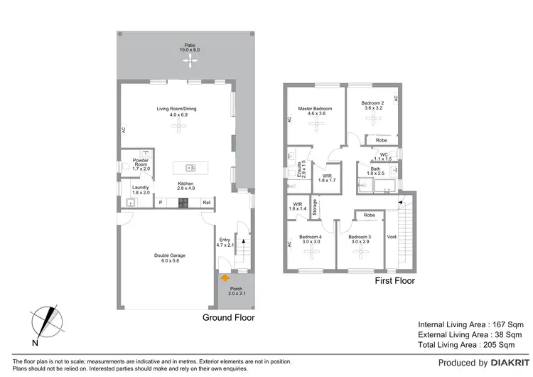 Floorplan of Homely townhouse listing, 28/44 Fern Parade, Griffin QLD 4503