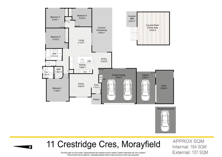 Floorplan of Homely house listing, 11 Crestridge Crescent, Morayfield QLD 4506