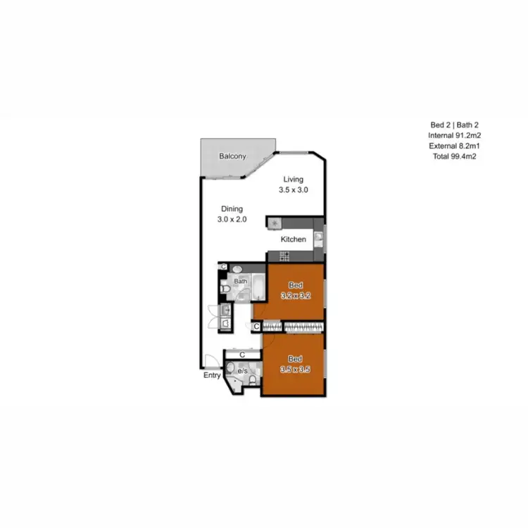 Floorplan of Homely unit listing, 6/14 Jefferson Lane, Palm Beach QLD 4221