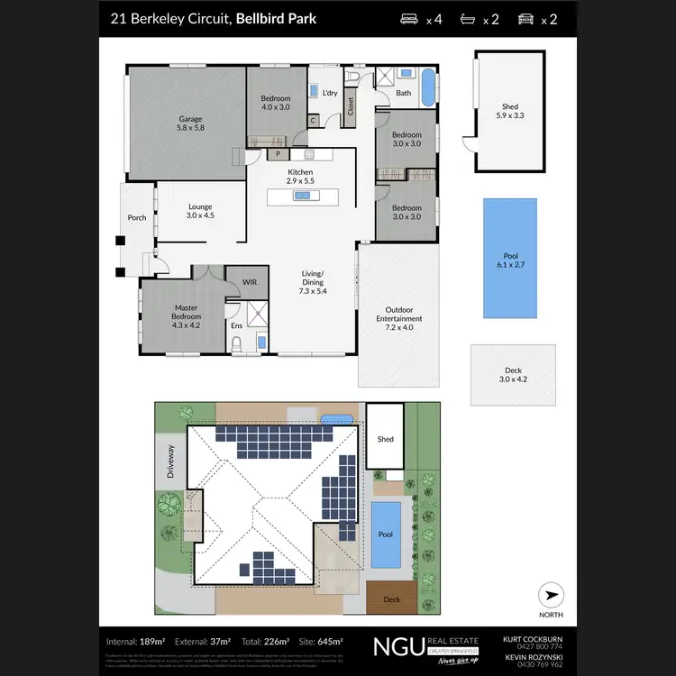Floorplan of Homely house listing, 21 Berkeley Circuit, Bellbird Park QLD 4300