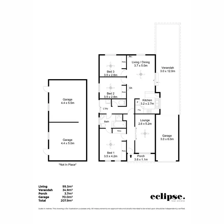 Floorplan of Homely house listing, 15 John Street, Hillcrest SA 5086