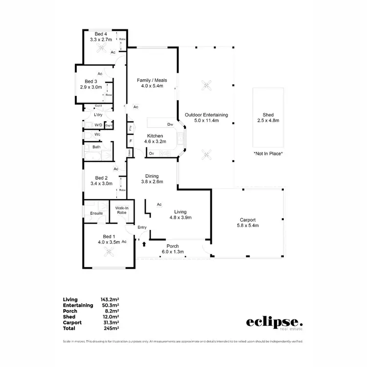 Floorplan of Homely house listing, 12 Tamlyn Court, Greenwith SA 5125