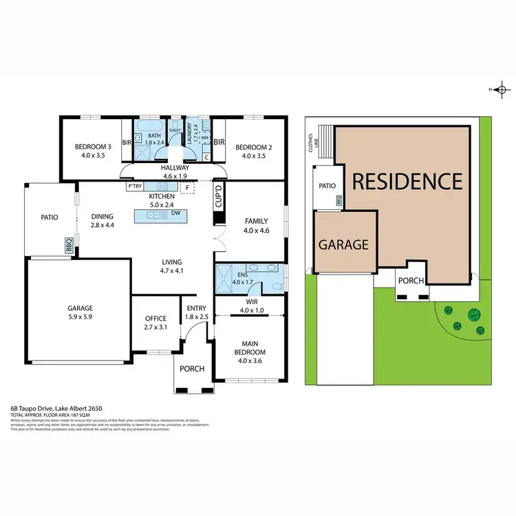 Floorplan of Homely house listing, 6B Taupo Drive, Lake Albert NSW 2650