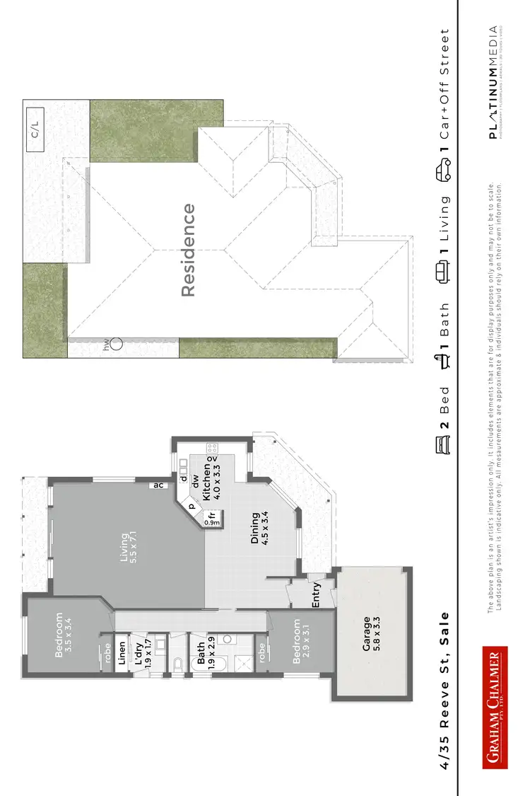 Floorplan of Homely unit listing, 4/35 Reeve Street, Sale VIC 3850