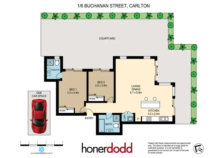 Floorplan of Homely apartment listing, 1/6 Buchanan Street, Carlton NSW 2218