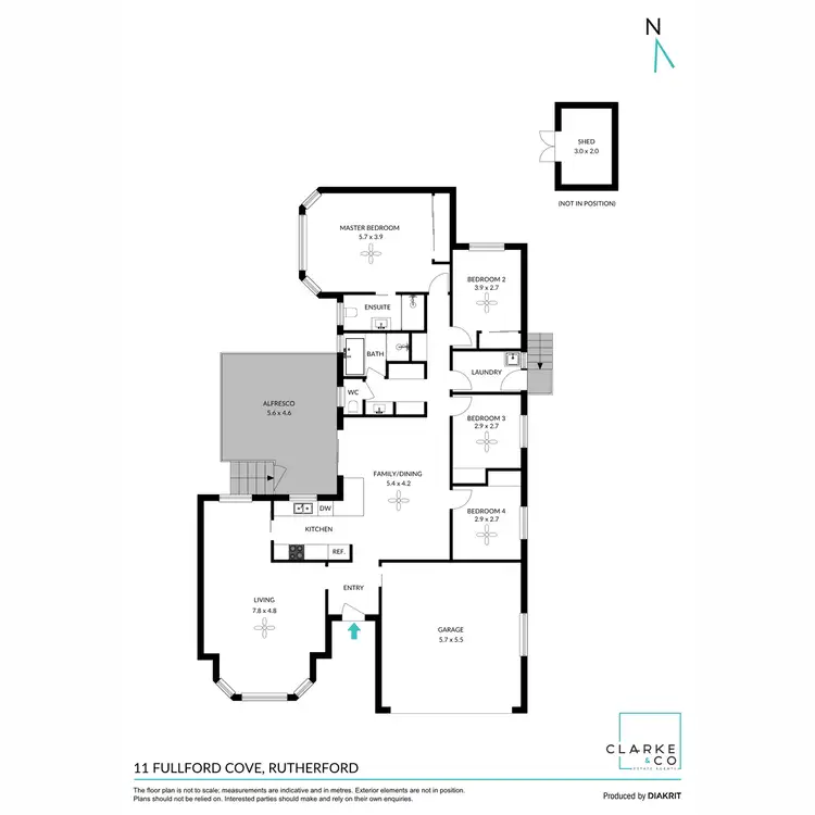 Floorplan of Homely house listing, 11 Fullford Cove, Rutherford NSW 2320