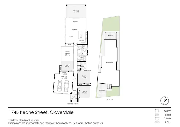 Floorplan of Homely house listing, 174B Keane Street, Cloverdale WA 6105