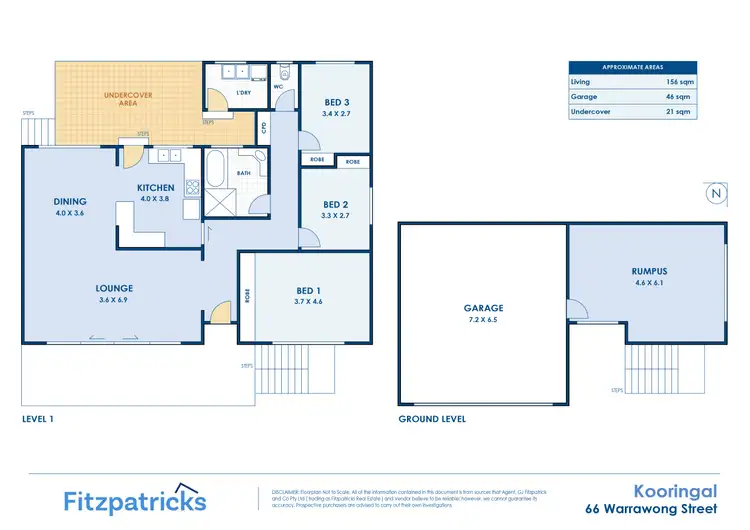 Floorplan of Homely house listing, 66 Warrawong Street, Kooringal NSW 2650