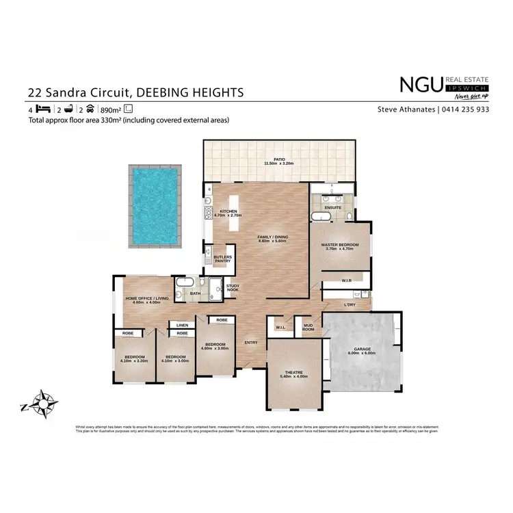 Floorplan of Homely house listing, 22 Sandra Circuit, Deebing Heights QLD 4306