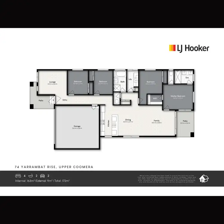 Floorplan of Homely house listing, 74 Yarrambat Rise, Upper Coomera QLD 4209