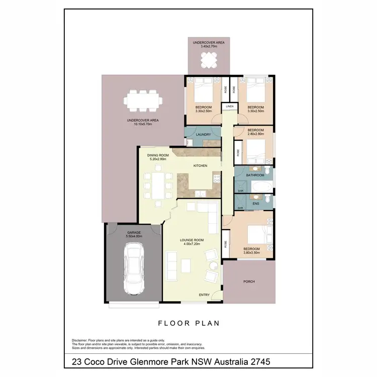 Floorplan of Homely house listing, 23 Coco Drive, Glenmore Park NSW 2745
