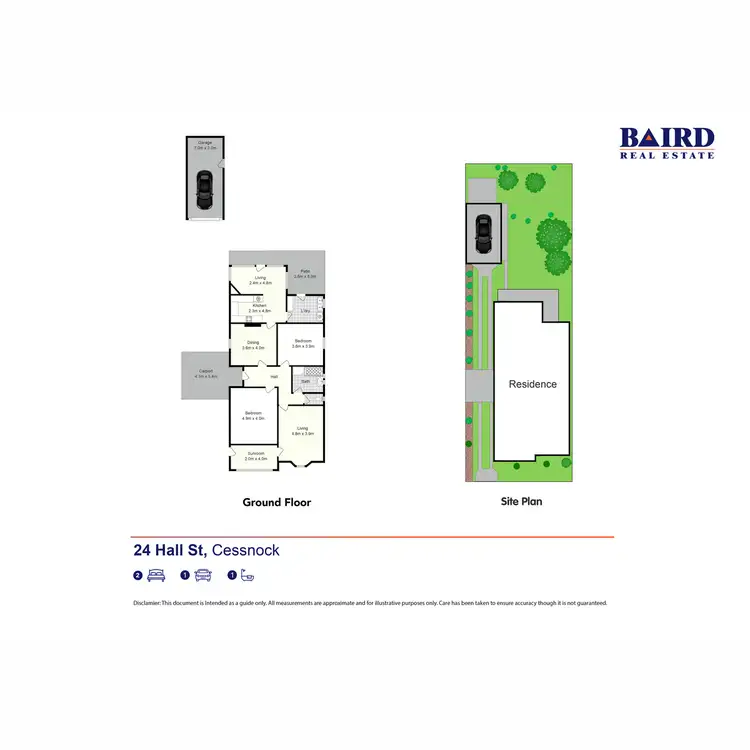 Floorplan of Homely house listing, 24 Hall Street, Cessnock NSW 2325