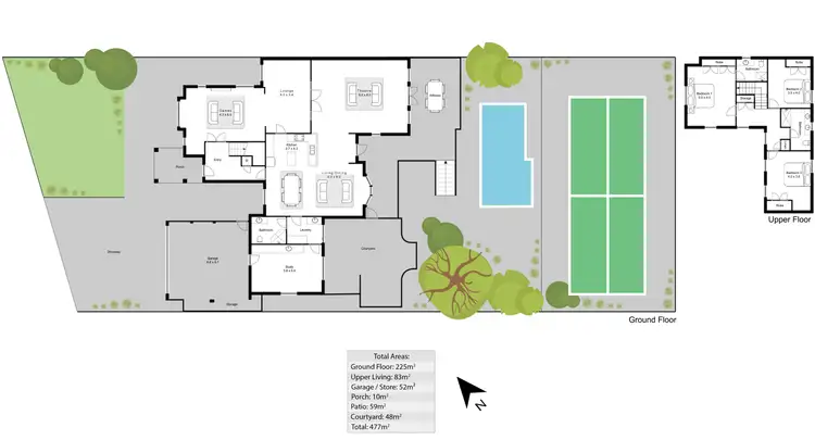 Floorplan of Homely house listing, 4 Henderson Drive, Kallaroo WA 6025
