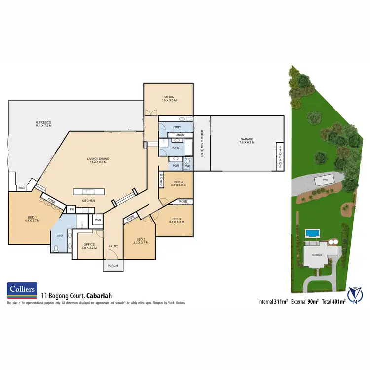 Floorplan of Homely house listing, 11 Bogong Court, Cabarlah QLD 4352