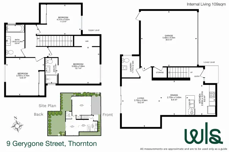 Floorplan of Homely townhouse listing, 9 Gerygone Street, Thornton NSW 2322