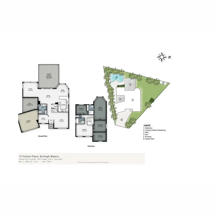 Floorplan of Homely house listing, 15 Fulmar Place, Burleigh Waters QLD 4220