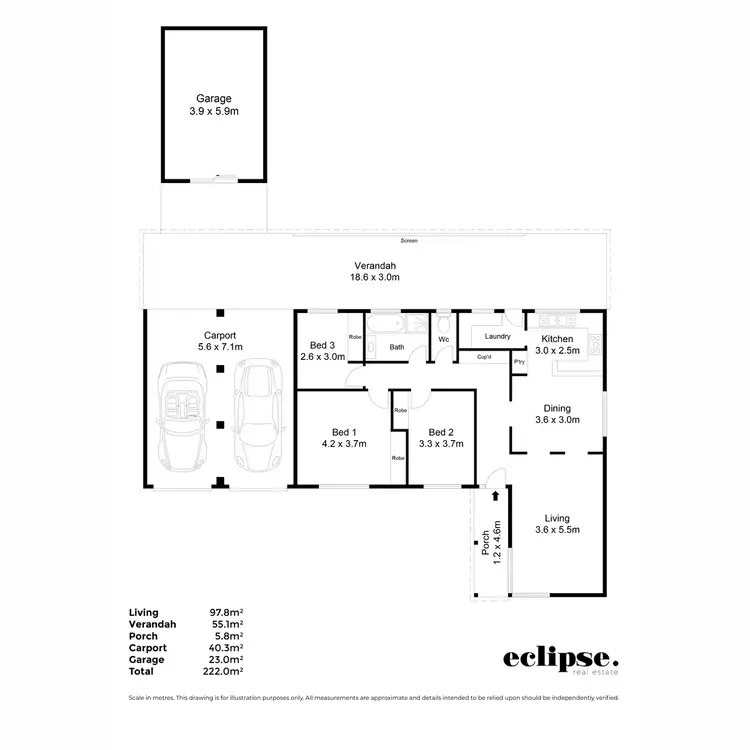 Floorplan of Homely house listing, 3 Dee Street, Windsor Gardens SA 5087