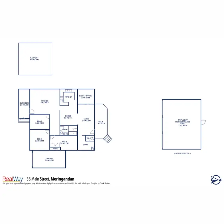 Floorplan of Homely house listing, 36 Main Street, Meringandan QLD 4352