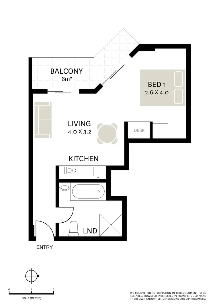 Floorplan of Homely studio listing, 82/220 Goulburn Street, Surry Hills NSW 2010