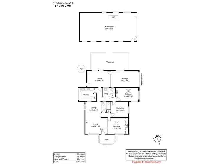 Floorplan of Homely house listing, 59 Railway Terrace West, Snowtown SA 5520