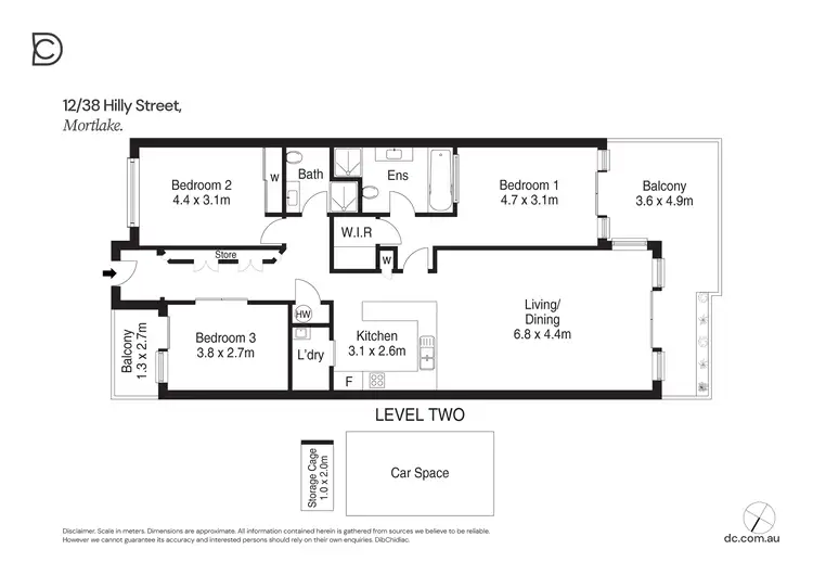 Floorplan of Homely apartment listing, 12/38 Hilly Street, Mortlake NSW 2137