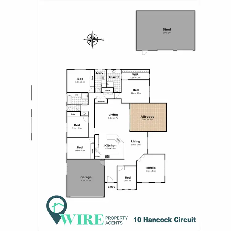 Floorplan of Homely house listing, 10 Hancock Circuit, Kleinton QLD 4352