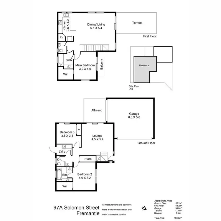 Floorplan of Homely house listing, 97A Solomon Street, Fremantle WA 6160