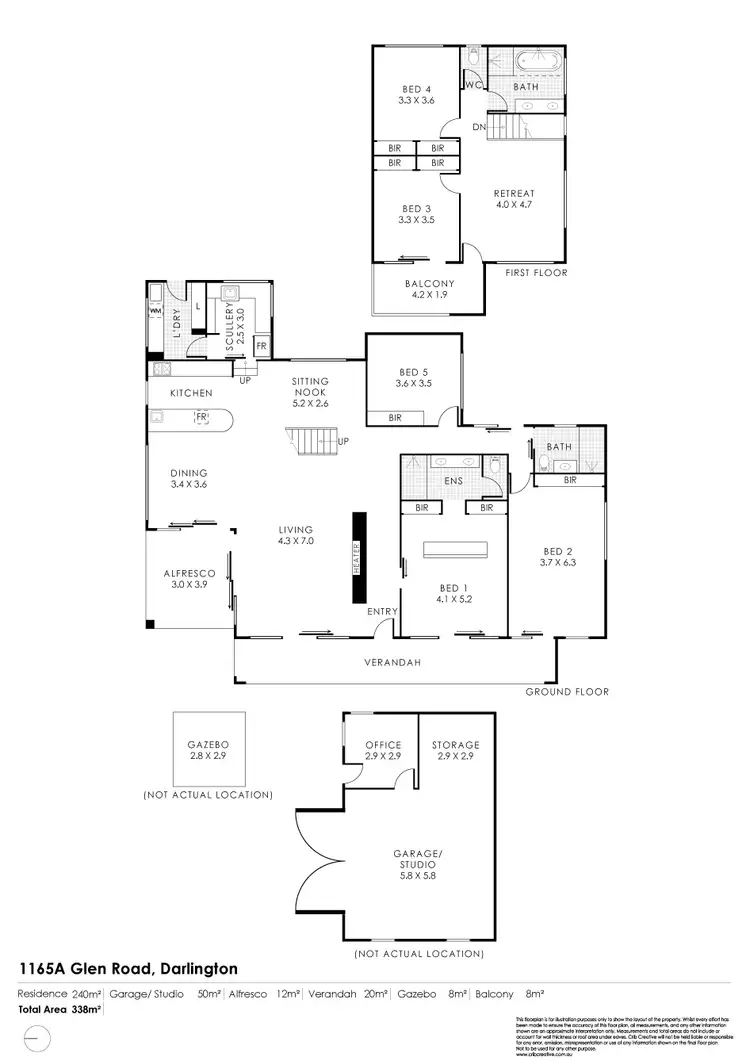 Floorplan of Homely house listing, 1165A Glen Road, Darlington WA 6070