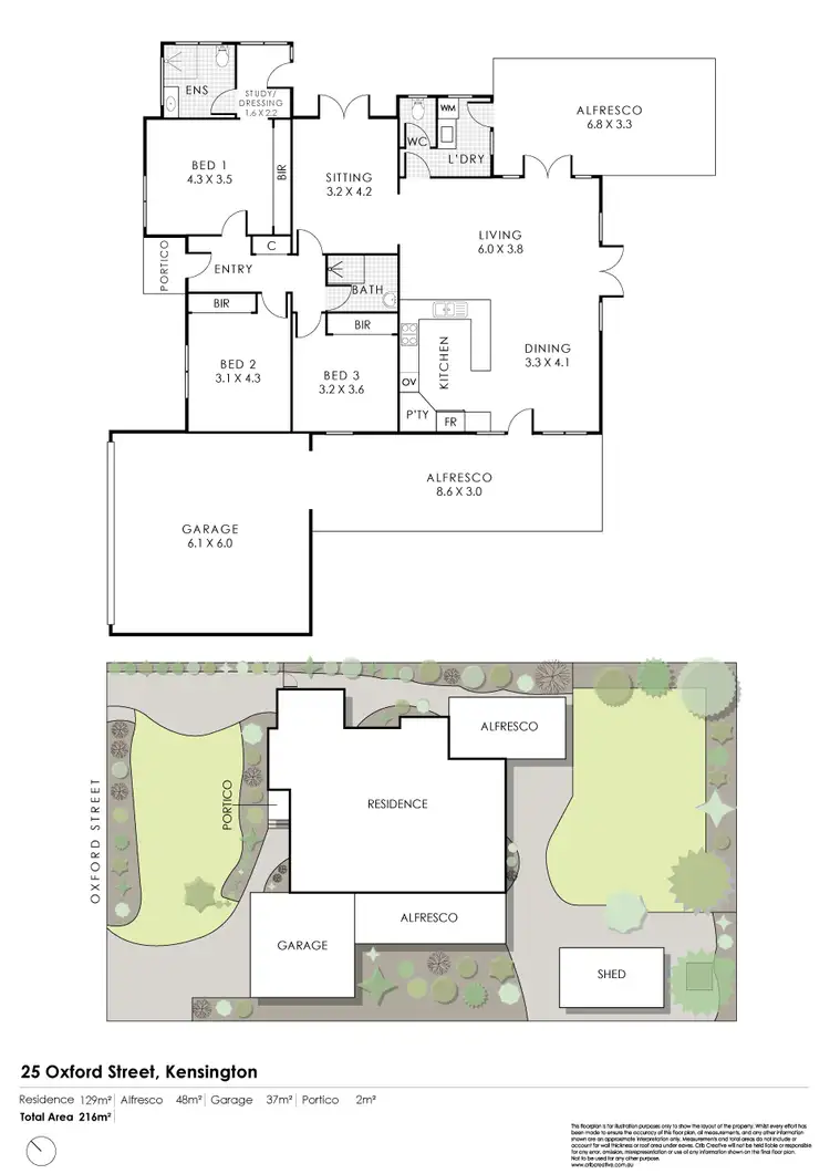Floorplan of Homely house listing, 25 Oxford Street, Kensington WA 6151