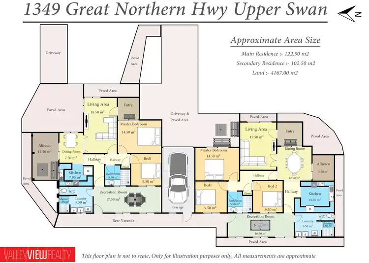 Floorplan of Homely rural property listing, 1347 & 1349 Great Northern Highway, Upper Swan WA 6069