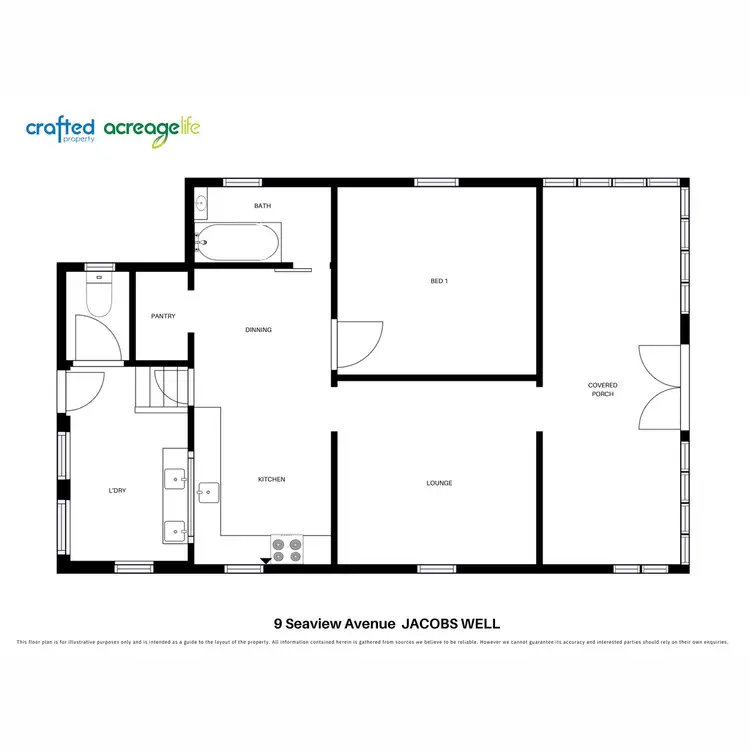 Floorplan of Homely house listing, 9 Seaview Avenue, Jacobs Well QLD 4208