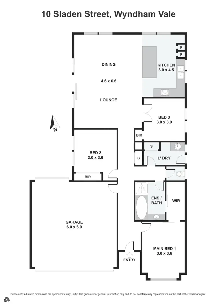 Floorplan of Homely house listing, 10 Sladen Street, Wyndham Vale VIC 3024
