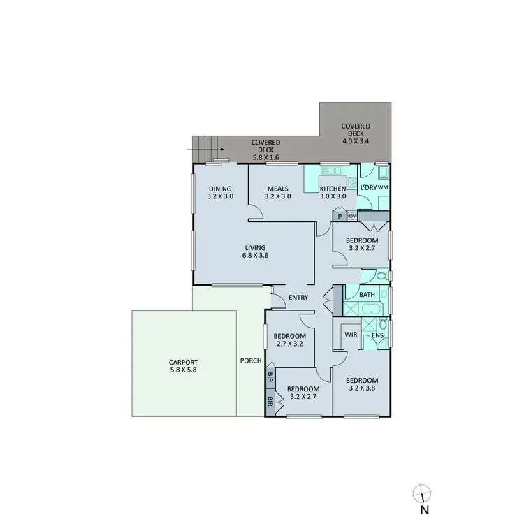 Floorplan of Homely house listing, 5 Meagher Road, Ferntree Gully VIC 3156