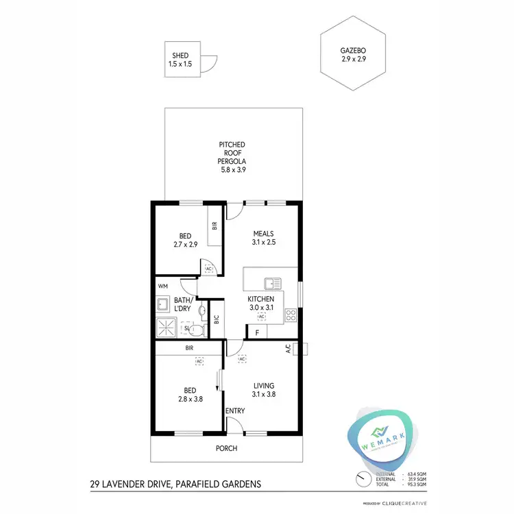 Floorplan of Homely house listing, 29 Lavender Drive, Parafield Gardens SA 5107