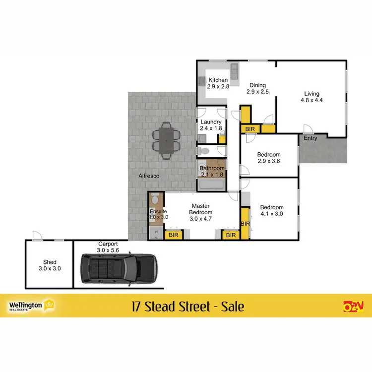 Floorplan of Homely house listing, 17 Stead Street, Sale VIC 3850