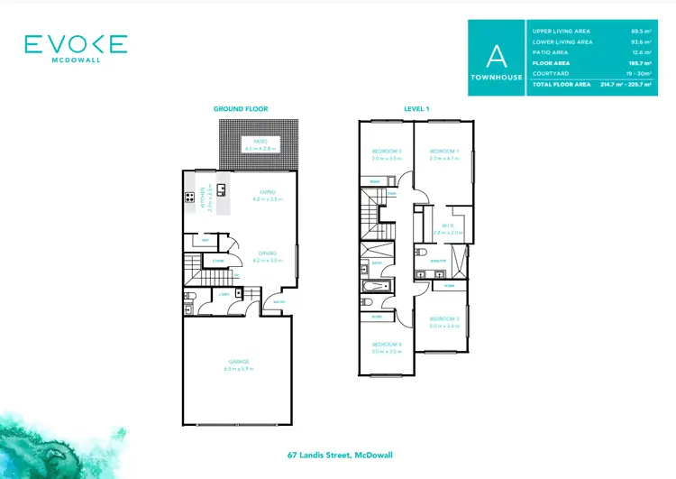 Floorplan of Homely townhouse listing, 34/67 Landis Street, Mcdowall QLD 4053