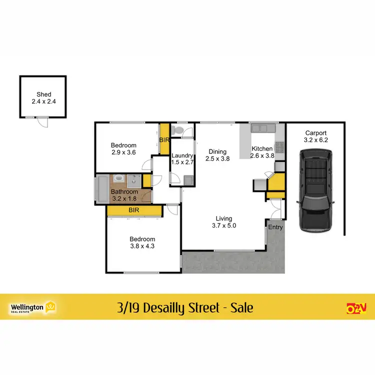 Floorplan of Homely house listing, 3/19 Desailly Street, Sale VIC 3850