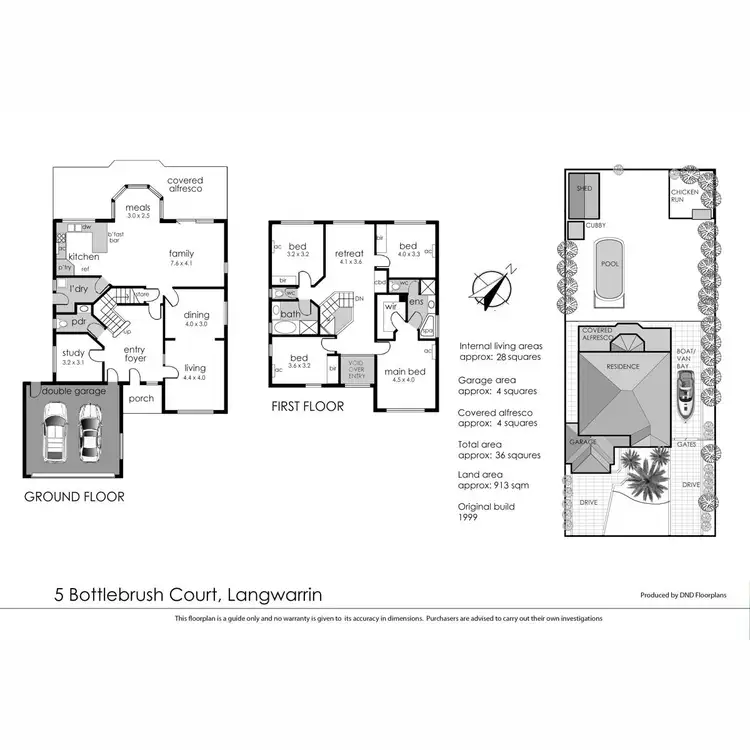 Floorplan of Homely house listing, 5 Bottlebrush Court, Langwarrin VIC 3910