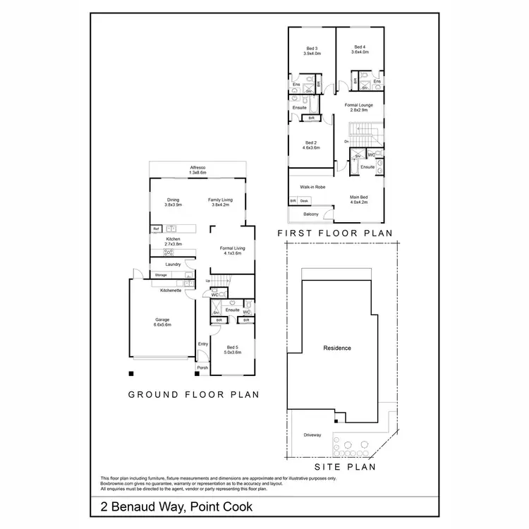 Floorplan of Homely house listing, 2 Benaud Way, Point Cook VIC 3030