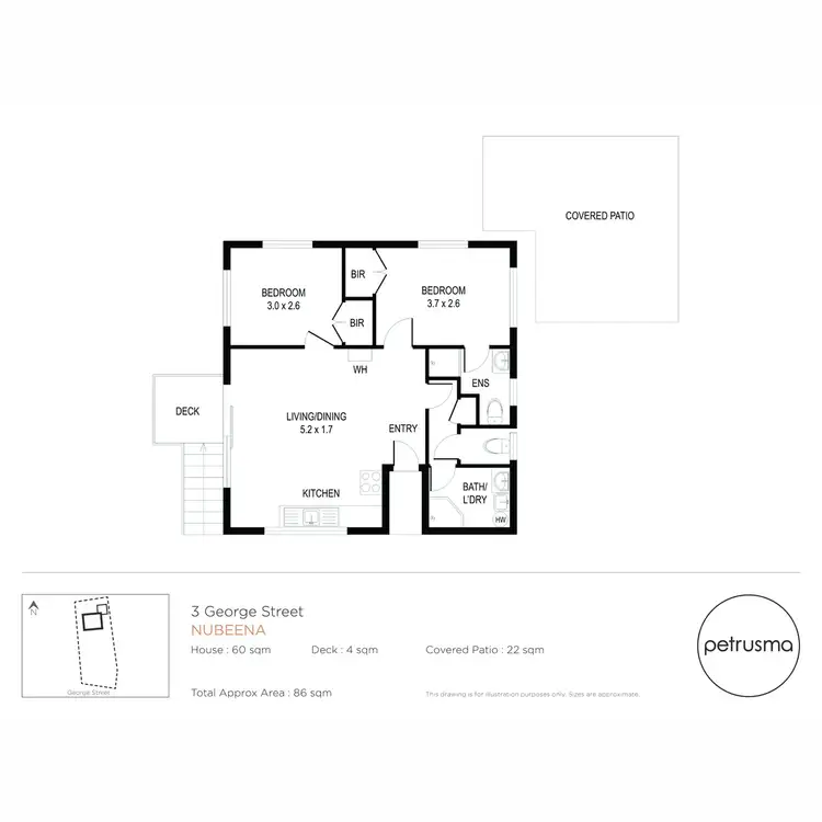 Floorplan of Homely house listing, 3 George Street, Nubeena TAS 7184
