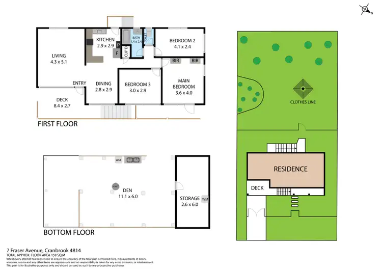 Floorplan of Homely house listing, 7 Fraser Avenue, Cranbrook QLD 4814