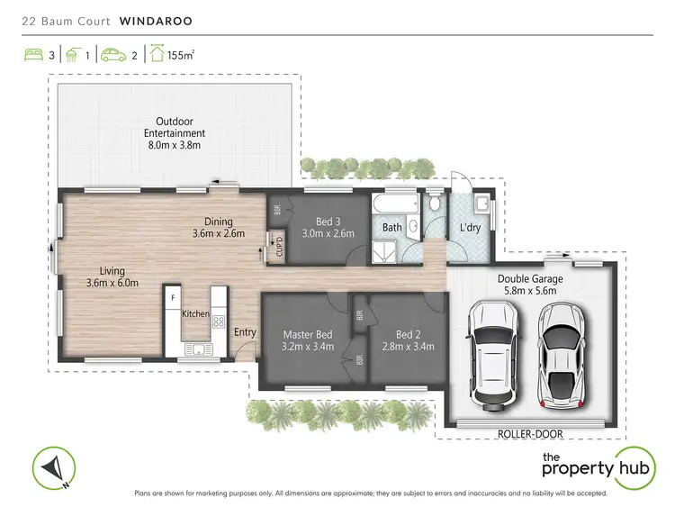 Floorplan of Homely house listing, 22 Baum Court, Windaroo QLD 4207