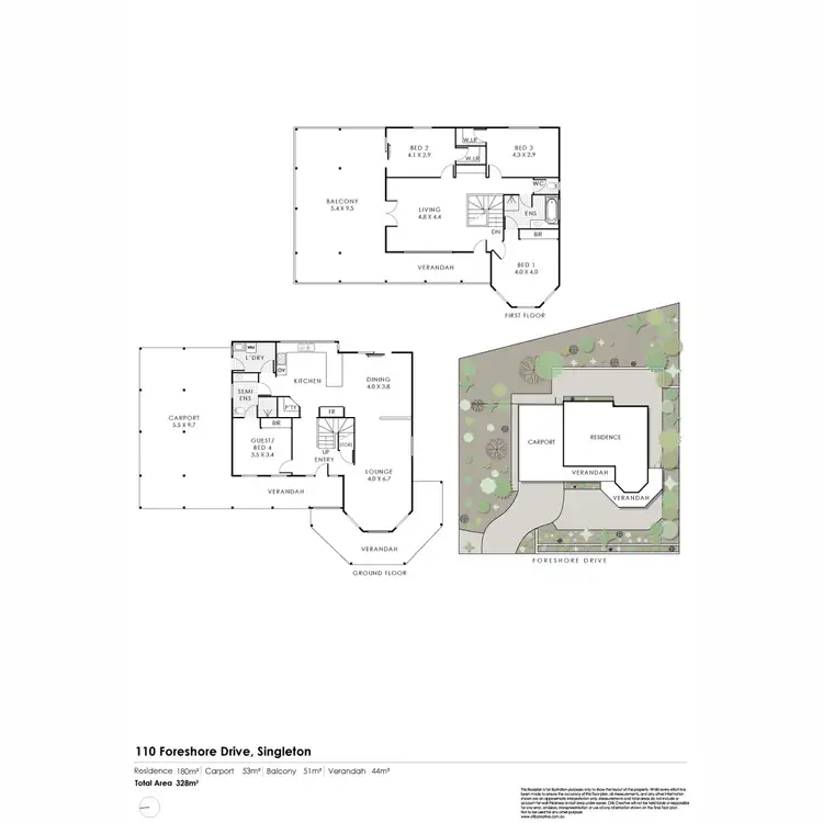 Floorplan of Homely house listing, 110 Foreshore Drive, Singleton WA 6175