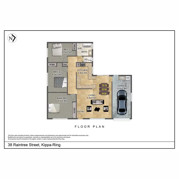 Floorplan of Homely house listing, 38 Raintree Street, Kippa-Ring QLD 4021